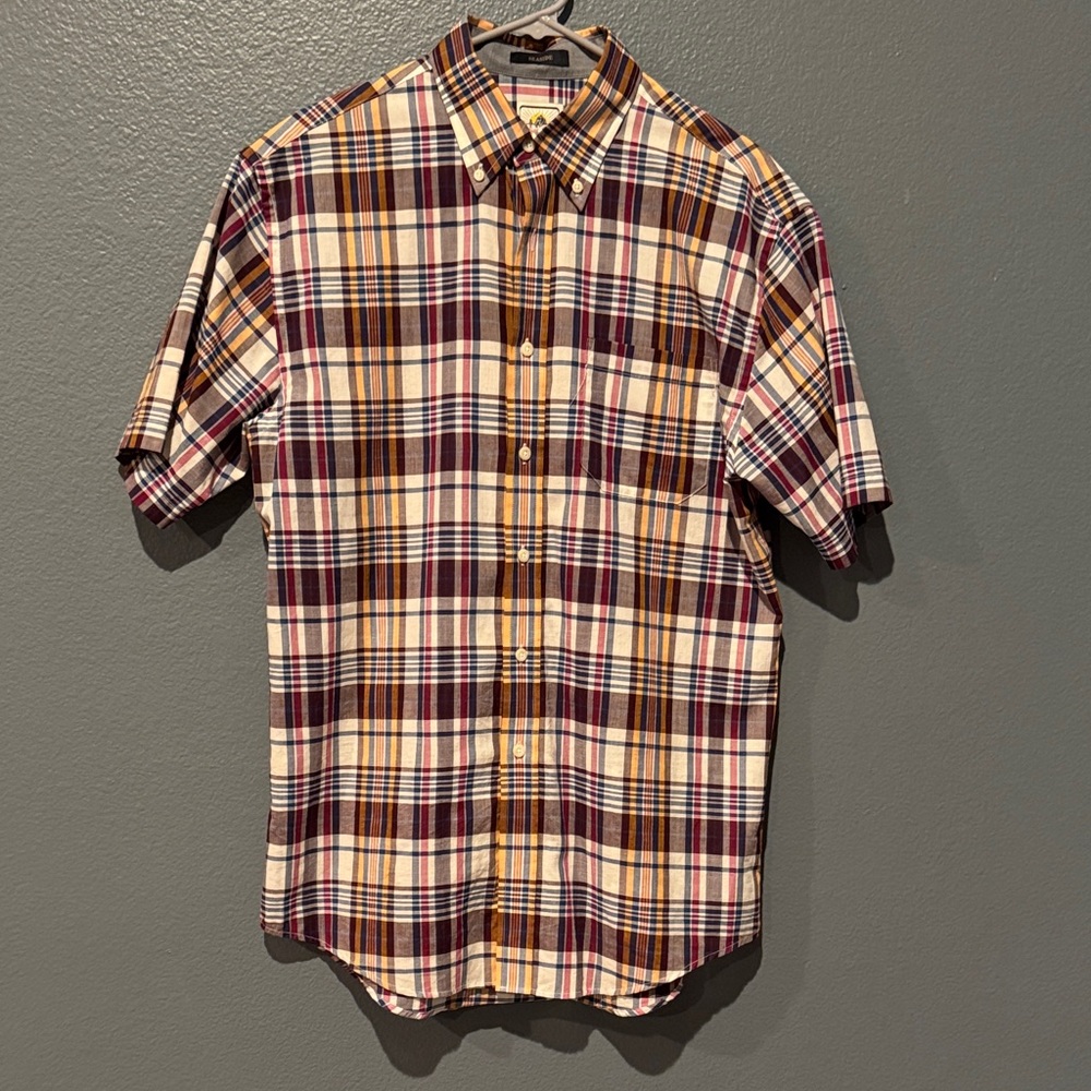 Pendleton “Seaside” Plaid Short Sleeve Button Down Men's Shirt